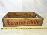 Vintage Towne Club wood crate.