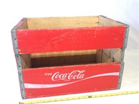 Tall vintage Coca-Cola crate.
