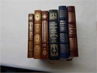 6 Leather-Bound Library Military History Books