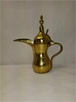 Antique Brass Arabian Repousse Teapot/Coffee Pot