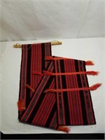 Antique Handmade Asian Linen and Hanger