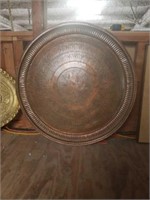 Beautiful Large e Asian CopperWall Hanger Table