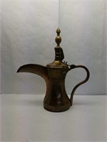 Antique Asian Decorative Brass Pitcher