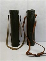 Lot of 2 Military Tubes with Straps