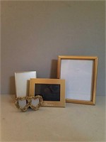 Gold Colored Metal Photo Frames.