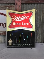 Miller Genuine Draft booth light
