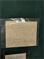1849 Sussex County Auction Notice And 1866 Slave