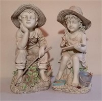 2 Pc Lot - Garden Figurines