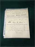 Group Of Early Delaware Receipts And Stationary