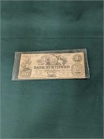Bank Of Milford Delaware $1 Note 1856