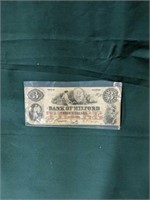 Bank Of Milford Delaware $3 Note 1854