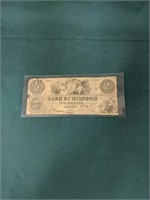 Bank Of Milford Delaware $2 Note 1854