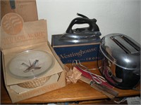 Vintage Toaster-Iron casserole 1 Lot