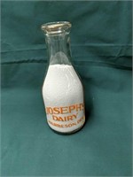 Joseph's Dairy Harbeson Delaware Milk Bottle