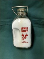 Lewes Dairy Lewes Delaware Milk Bottle Half Gallon