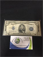 1934 A 5 Dollar Silver Certificate