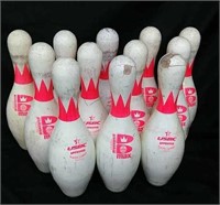 12 Vintage Bowling Pins