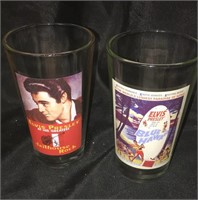 2 Vintage Elvis Blue Hawaii & Jail House Rock Cups
