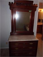 Eastlake Dresser with marble top