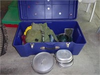 Trunk and camping gear