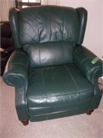 Green leather Recliner