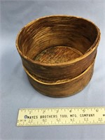 6" Diameter old wood basket      (3)
