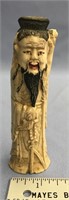 5" Fossilized ivory carving of an Asian male - ver