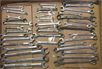 Box: Craftsman & Stanley open & box end wrenches