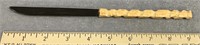 9.25" Letter opener with bone handle and baleen bl