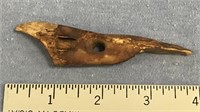 4" fossilized Old Bering Sea ivory artifact - Harp