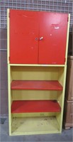 11- RED/YELLOW METAL CABINET