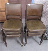 248- LOT OF 6 STACKING CHAIRS