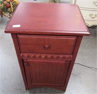 11- RED END TABLE