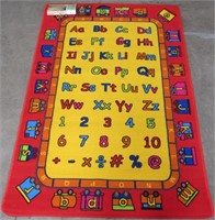 R- NEW KIDS ABC TRAIN AREA RUG