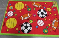 R- NEW KIDS SPORTS THEMED AREA RUG
