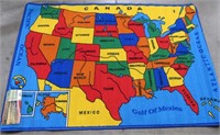 R- NEW KIDS USA MAP RUG