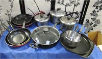 11- LARGE LOT OF POTS AND PANS