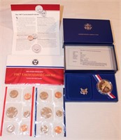 5 Pieces - 3 Liberty Silver Dollar Proof Coins -