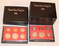 7 Coin Proof Sets - 5 - 1980 / 2 -1981