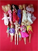 Vintage Lot of Barbies & Miscellaneous Dolls