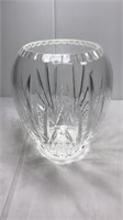 9 inch tall heavy crystal vase