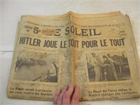 Journal Le Soleil du 15 Octobre 1941 WW2