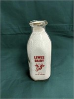 Lewes Dairy Lewes Delaware Quart Milk Bottle