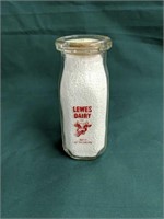 Lewes Dairy Lewes Delaware Half Pint Milk Bottle