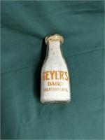 Geyer's Dairy Milford Delaware Pint Milk Bottle