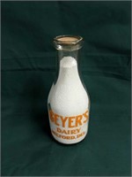 Geyer's Dairy Milford Delaware Quart Milk Bottle