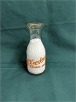 J. C. Cordrey Laurel Delaware Milk Bottle  Pint