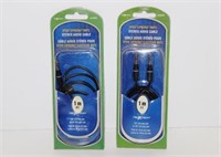 (2)NEXXTECH iPOD / iPHONE / MP3 STEREO AUDIO CABLE