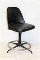 Vintage Swivel Chair with Metal Base