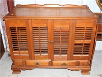 Vintage Television Cabinet with Shutter Style